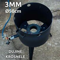 Kazan Mangal Krosnelė dujinė kazanui 22-30L / skersmuo 50cm / plienas 3mm