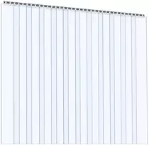 VEVOR Skaidri PVC juostinė užuolaida šaldymo kameroms, 2.1m x 1.8m, 12 dalių, termoizoliacinė plastikinė užuolaida sandėliams ir garažams, pramoninė apsauga nuo skersvėjo
