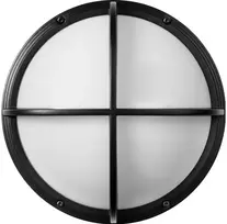 Sieninis šviestuvas Solar Plus „Ocus Cross“ 12 W LED šviestuvas 6–12 W, 3000–3500–4000 K, su mikrobangų jutikliu, RAL9017 – PROFESIONALUS