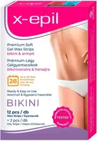 X-Epil Silky Finish plaukų šalinimo vaško juostelės pažastims ir bikini zonai, 12 vnt.