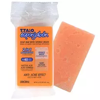 Esponjabon Anti-Acne muilas ir kempinėlė 2 viename veidui, 120 g