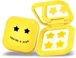 Biovene Pimple Star Patches & Mirror Case 32 vnt. Geltonų pleistrų rinkinys