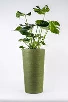 Adoni Žalias džiuto vazonas su įdėklu 32x57 cm - rankų darbo (adoni-grn-57)