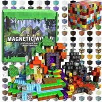 Magnetinių kubelių rinkinys pikselių pasauliui kurti, 500 elementų