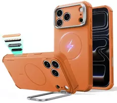 Dėklas ESR Cyber Tough Kickstand MagSafe Case for iPhone 18 Pro / 17 Pro - Oranžinis