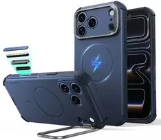 Dėklas ESR Cyber Tough Kickstand MagSafe Case for iPhone 18 Pro Max / 17 Pro Max - Navy Mėlyna