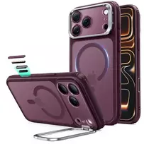 Dėklas ESR Classic Hybrid Kickstand MagSafe iPhone 17 Pro Max / 18 Pro Max matinis giliai bordo spalvos