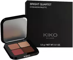 KIKO MILANO Bright Quartet akių šešėlių paletė (02 Rosy Mauve atspalviai) 3,5 g