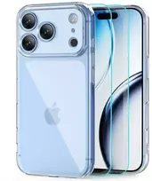 Dėklas TECH-PROTECT FLEXAIR + GLASS 2-PACK IPHONE 17 PRO MAX / 18 PRO MAX CLEAR