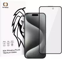 Grūdintas stiklas Tel Protect 10X Privacy Plus Titanium, skirtas iPhone 16 Pro/17 (dėklas)