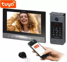 Orno CERO, nuosavo namo vaizdo domofono rinkinys, 4 laidų, 7", Wi-Fi, jutiklinis skydelis, Full HD, RFID, kodų klaviatūra