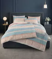 Riposo RENFORCE medvilnės patalynės komplektas MIRANDA TURQUOISE 200x220 cm