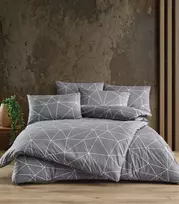 Riposo RENFORCE medvilnės patalynės komplektas BERN ANTHRACITE 200x220 cm