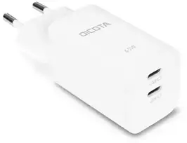 Dicota Gan 65W įkroviklis 2xUSB-C baltas