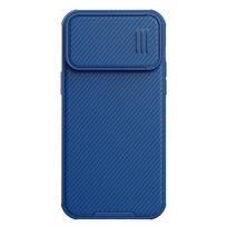 Dėklas iPhone 14 Pro Max Nillkin CamShield S su kameros apsauga, mėlynas
