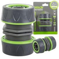 Sodo žarnos jungtis DIVODV 3/4", ABS + guma, Žalia/Juoda