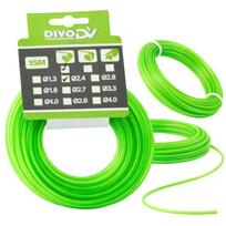 Trimerio valas DIVODV 15 m 2.4 mm, žalias