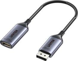 Adapter AV Unitek DisplayPort - HDMI szary (V1611A01) | V1611A01 | 4894160053015