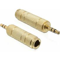 Adapter AV Delock Jack 3.5mm - Jack 6.3mm złoty (65360) | 65360 | 4043619653607