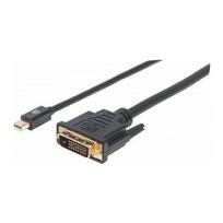 Kabel Manhattan DisplayPort Mini - DVI-D 1.8m Black (152150) | 152150 | 0766623152150