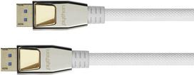 PYTHON Python DisplayPort 2.0 Kabel Nylongeflecht weiß 3m | DP20-PY030W | 4014619603541