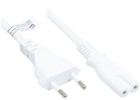 Kabel zasilający Alcasa Good Connections Euro-kabel do C7/Euro 8 Bu. biały 7,5m | P0370-W075 | 4014619169139