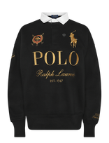 Polo Ralph Lauren - Relaxed Fit Big Pony Rugby Sweatshirt - Megztinis - Juoda