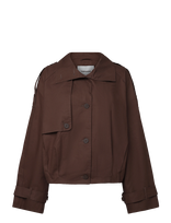 Topshop - Tshaba Cropped Trenchcoat Otw - Lietpaltis - Ruda