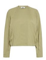 Topshop - Tsrosa Reglan Cinch Cuff Tie Jrs - Marškinėliai ilgomis rankovėmis - Chaki spalva