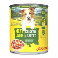 Josera Meat Lovers Menu Chicken with Carrot konservuotas pašaras šunims su vištiena ir morkomis, 800 g