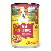 Josera Meat Lovers Menu Beef with Potato konservuotas pašaras šunims su jautiena ir bulvėmis, 400 g
