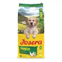 Josera Young Star begrūdis sausas pašaras jauniems šunims su paukštiena,  12,5kg