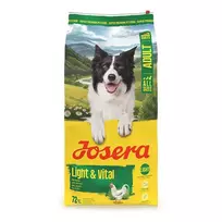 Josera Light and Vital sausas pašaras šunims svorio mažinimui ir kontrolei su paukštiena, 12,5kg