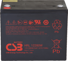 CSB Battery Battery 12V 6Ah 25W Pb F2 | HRL1225W CSB-HRL1225W | 2031065800050