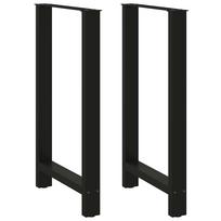 Baro stalo kojos, juodos, 2 vnt., 60x(100-101) cm, plienas