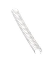 Metalinė įrišimo spiralė, 6 mm, Balta (dėž.-100 vnt.)