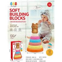 Coloured Soft Pyramid Teddy Bear