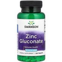 Swanson Vitamins, Cinko gliukonatas, 30 mg, 250 tablečių