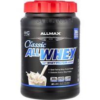 ALLMAX, Classic AllWhey®, 100% išrūgų baltymų šaltinis, vanilė, 2 svarai (907 g)