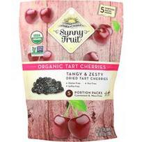 Sunny Fruit, Ekologiškos džiovintos vyšnios, 5 porcijų pakuotės po 20 g (0,7 uncijos)