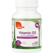 Zahler, Vitaminas D3, 120 minkštųjų gelių (50 mcg (2000 TV))