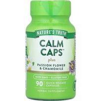Nature's Truth, Calm Caps Plus pasifloros ir ramunėlės™, 90 greito atpalaidavimo kapsulių