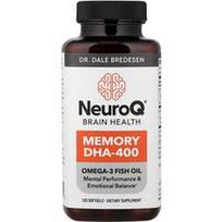 LifeSeasons, „NeuroQ®“ smegenų sveikatai, atminčiai DHA-400, 120 minkštųjų kapsulių