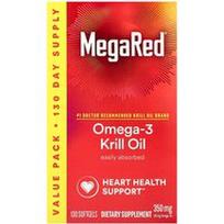 Schiff, MegaRed®, Omega-3 krilių aliejus, vanilė, 350 mg, 130 minkštųjų gelių