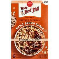Bob's Red Mill, Greitai paruošiami avižiniai dribsniai, pilno grūdo, klevų rudasis cukrus, 6 pakeliai po 45 g (1,59 uncijos)