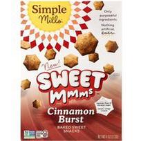 Simple Mills, „Sweet Mmms™“, kepti saldūs užkandžiai su cinamono burbuliukais, 113 g