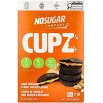 No Sugar Company, „Cupz™“, juodojo šokolado ir žemės riešutų sviesto skonio, 10 pakelių po 17 g