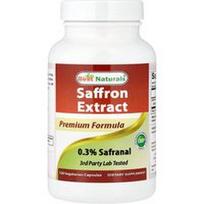 Best Naturals, Šafrano ekstraktas, 120 vegetariškų kapsulių (88,5 mg vienoje kapsulėje)