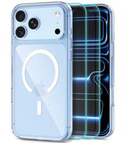 Skaidrus dėklas + stikliukas Apple iPhone 17 Pro Max / 18 Pro Max telefonui "Tech-Protect Flexair Hybrid Magsafe + Glass 2-Pack"