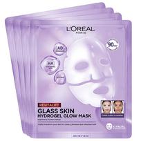 L´Oréal Filler Glass Skin Mask - šviesinamųjų kaukių rinkinys, 4 x 25 g
